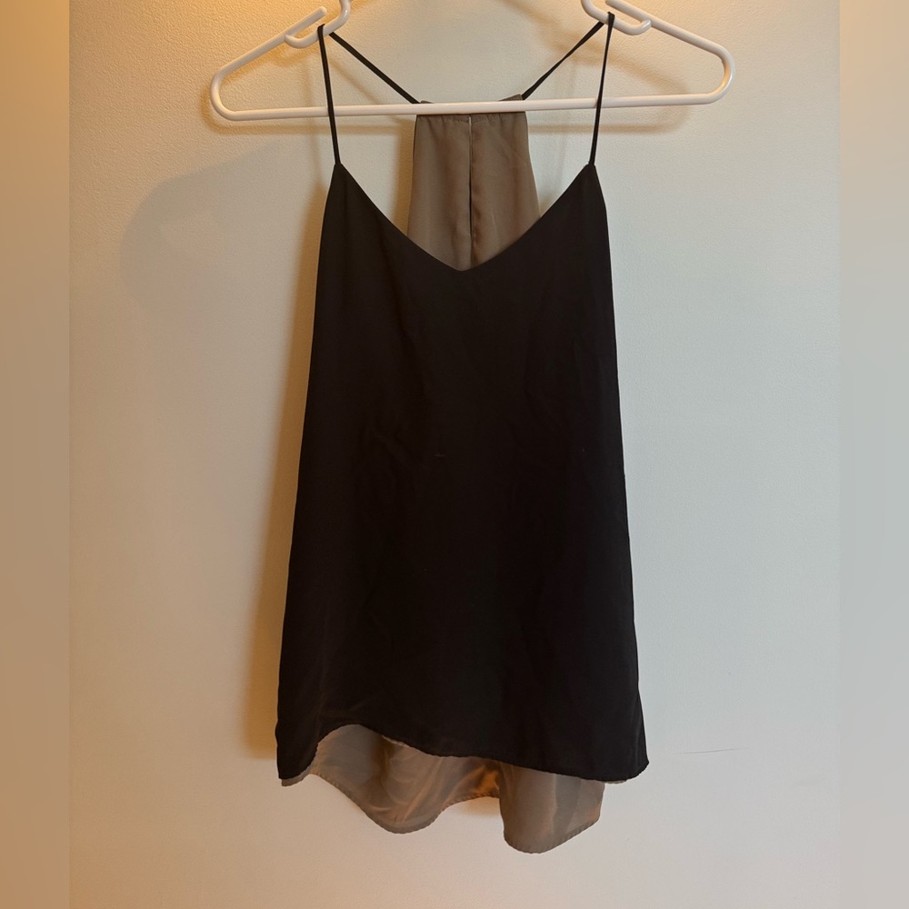 Express reversible black/tan tank 

Size small